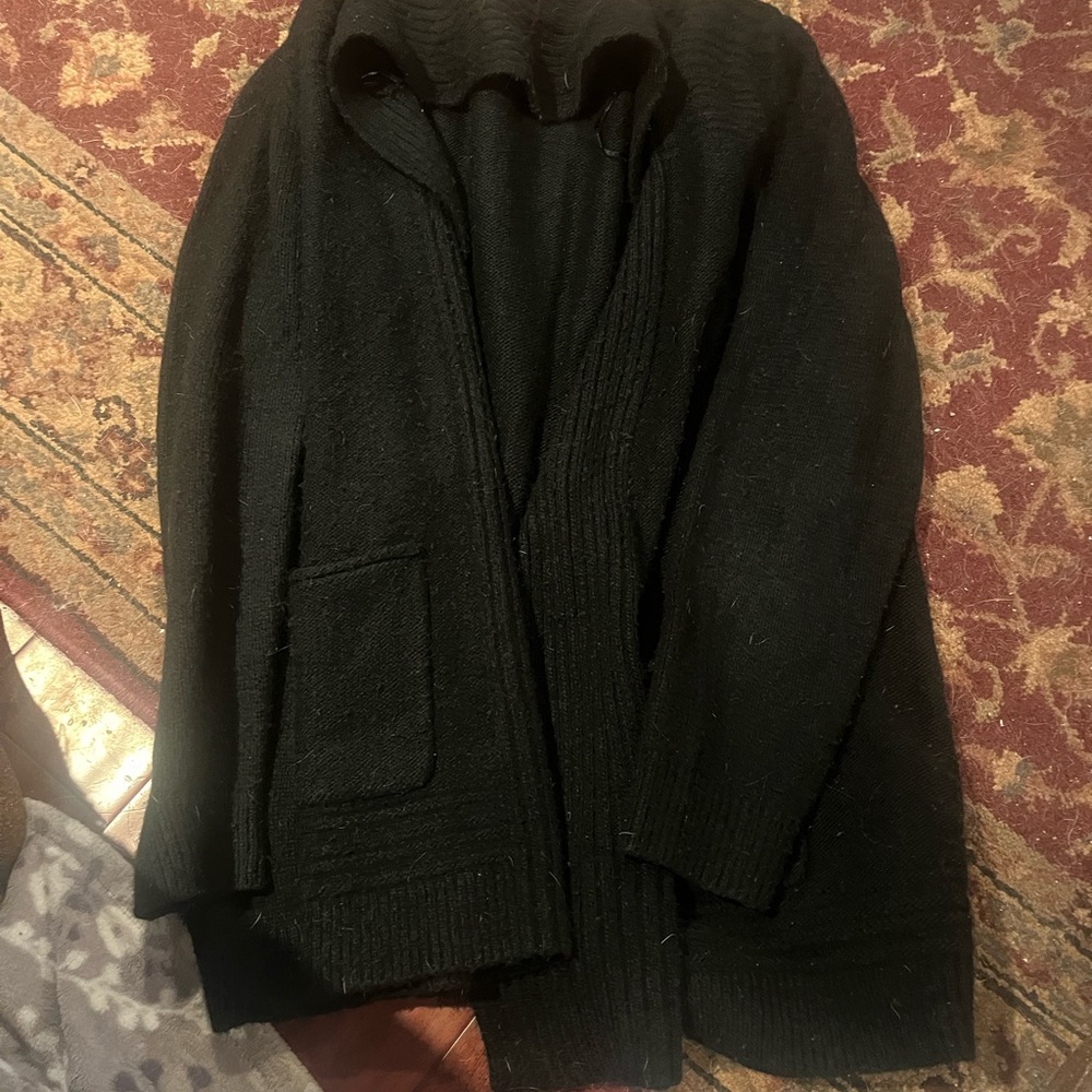 Sonoma Black Knit Cardigan Size XL